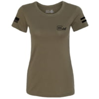 Glock Ladies "glock Girl Flag Tee" Short Sleeve Lg Mil Grn