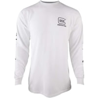 Glock AP96096 Perfection Long Sleeve Tee White Pre-Shrunk Cotton Long Sleeve 2XL - Men's