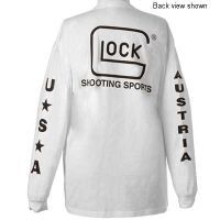 Glock Shooting Sports T-Shirt - Long Sleeve White AP61404 - Men's