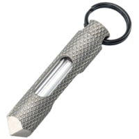Glow Rhino Knurled Steel Glow Fob Blue GLRFB002TIXB
