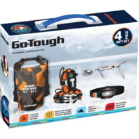 Go-Tough 4 Piece Camping Gift Set - Drybag, Para Cord, Headlamp, Fork/Spoon/Knife