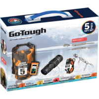 Go-Tough 5 Piece Camping Gift Set - Phone Pouch, Dry Bag, Watch, Monocular, Fork/Spoon/Knife