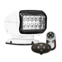 GoLight Radioray GT Series LED Permanent Mount Searchlight w/ Wireless Dash Mount Remotes