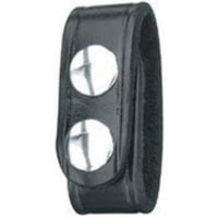 Gould &amp; Goodrich Hi-gloss Belt Keeper, Double Snap