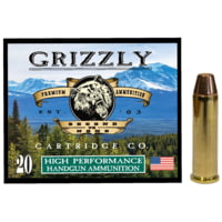 Grizzly Cartridge 357 Magnum 150 Grain Full Metal Jacket Flat Point Brass Cased Pistol Ammunition