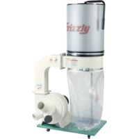 Grizzly Industrial 2HP Canister Dust Collector with Aluminum Impeller