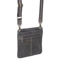 Gun Tote'n Mamas Concealed Carry Buffalo Leather Vintage Crossbody Flat Sac