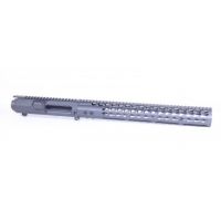 Guntec USA AR .308 Cal Stripped Billet Upper Receiver &amp; 15in Ultralight Series Keymod Handguard Combo Set