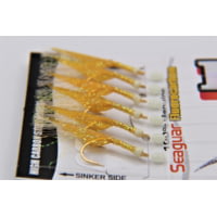 Hayabusa EX111-12 Gold Fish Skin 6-Hook Sabiki Rig, 1Pc