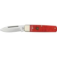 Hen &amp; Rooster 1-Blade Folder Red Jigged Folding Knife