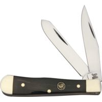 Hen &amp; Rooster Baby Trapper Buffalo Horn Folding Knife