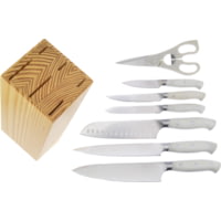 Hen &amp; Rooster Kitchen Set WoBlock Stainless Steel Kitchen Knife