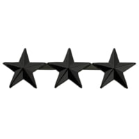 HERO'S PRIDE 3 Star Pin 1/2'' High - Pair