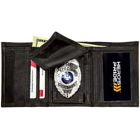 HERO'S PRIDE Deluxe Ballistic Tri-Fold Wallet w/Removable Badge