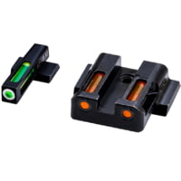 HiViz LiteWave H3 Tritium/Litepipe Pistol Night Sight Set - Fits Smith &amp; Wesson M&amp;P 380 Shield EZ/ M&amp;P 9 Shield EZ