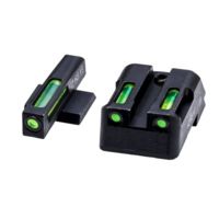 HiViz LiteWave H3 Tritium/Litepipe Pistol Night Sight Set - Fits All Kimber 1911 w/ Fixed Sights, Except Micro