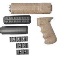 Hogue AK-47/AK-74 Standard Chinese and Russian - Kit - OverMolded Grip and Forend Ghillie Tan 74908