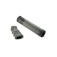 Hogue AR-15/M-16 (Mid Length) Kit OM Gun Grip and Free Float Forend OD Green 15228