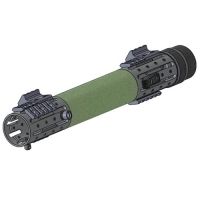Hogue AR15 Ext. Length FF Forend w/ OverMolded Grip Area/Accessory Attachments