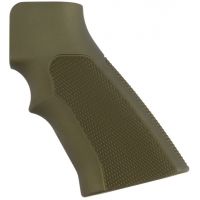 Hogue AR15 / M16 Gun Grip Checkered Aluminum - Matte Green Anodized 15171
