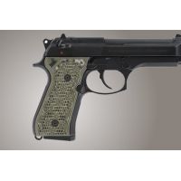 Hogue G-10 Grips for Beretta 92FS, Piranha pattern