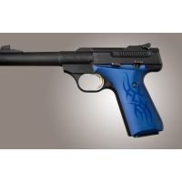 Hogue Browning Buckmark Handgun Grip Tribal Aluminum - Blue Anodized 72113