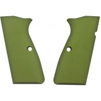 Hogue Browning Hi-Power Handgun Grip Aluminum - Matte Green Anodized 09161