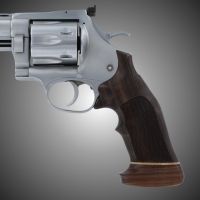 Hogue Dan Wesson Handgun Grip LargeFrame Rosewood Big Butt, Checkered 58925