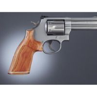 Hogue Detective Special Handgun Grip SF-VI, Tulipwood No Finger Groove, Stripe/Cap, Checkered 48733