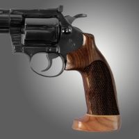 Hogue Diamondback Handgun Grip, Rosewood No Finger Groove, Big Butt, Checkered 49935