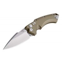 Hogue Ex-a05 4inch Folder Cpm154 Spear Point Blade Tumbled Finish - Flat Dark Earth Aluminum Frame