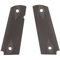 Hogue Govt. Model 3/16 Handgun Grip Thin Checkered Aluminum - Matte Green Anodized 01471