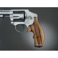 Hogue S&amp;W J Frame Round Butt Handgun Grip, Goncalo Top Finger Groove, Stripe/Cap 60240