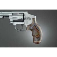 Hogue S&amp;W J Frame Round Butt Handgun Grip, Lamo Camo Top Finger Groove, Stripe/Cap 60440