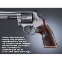 Hogue S&amp;W K or L Rd. Handgun Grip Conver. Pau Ferro No Finger Groove Stripe Cap 19332