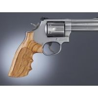 Hogue S&amp;W K or L Sq. Butt Handgun Grip Goncalo Checkered 10201