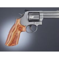 Hogue N Sq. Butt Handgun Grip Tulipwood No Finger Groove 29710