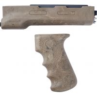 Hogue AK-47/AK-74 Gun Grip (Longer Yugo Version) Kit OM Grip and Forend Ghillie Tan 74918