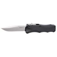 Hogue Out The Front 3.5in Automatic Clip Point Blade /w Tumbled Finish Aluminum Frame
