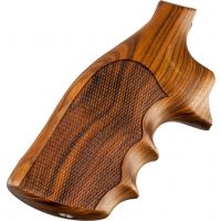 Hogue Pau Ferro Wood Finger Groove Grips For Colt King Cobra (2019-Current) – Brown, Premium Solid Wood