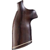 Hogue N Sq. Butt Handgun Grip Rosewood No Finger Groove Stripe Cap 29930