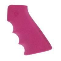 Hogue AR-15/M-16 Rubber Gun Grip with Finger Grooves Pink 15007