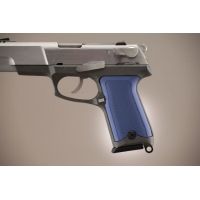 Hogue Ruger P85 - P91 Handgun Grip Checkered Aluminum - Matte Blue Anodized 85173