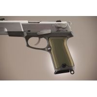 Hogue Ruger P85 - P91 Handgun Grip Checkered Aluminum - Matte Green Anodized 85171