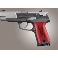 Hogue Ruger P85 - P91 Handgun Grip Tribal Aluminum - Red Anodized 85112
