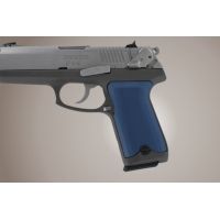 Hogue Ruger P94 Handgun Grip Checkered Aluminum - Matte Blue Anodized 94173