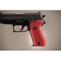 Hogue SIG Sauer P225 Handgun Grip Checkered Aluminum - Matte Red Anodized 27172