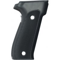 Hogue SIG Sauer P226 Handgun Grip Checkered Aluminum - Brushed Gloss Black Anodized 26176