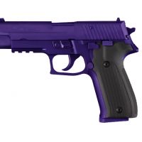 Hogue SIG Sauer P226 Handgun Grip Checkered Aluminum - Matte Black Anodized 26170