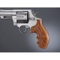 Hogue Taurus Med. &amp; Lg. Rd. Butt Handgun Grip Tulipwood Top Finger Groove. Stripe/Cap, Checkered 65741